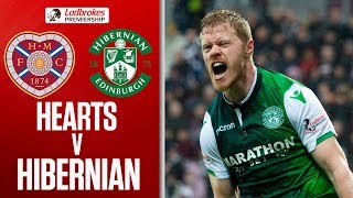 Hearts 12 Hibernian  Horgan Double Earns Hibees Tynecastle Victory  Ladbrokes Premiership [upl. by Youngran]