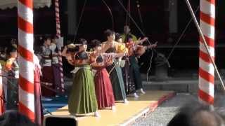 三十三間堂 通し矢 「大的大会」 成人女性の部 2014年 京都の名所 Sanjyusangendo Temple Toshiya Japanese Tradition in Kyoto [upl. by Dibb817]