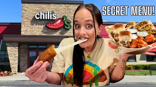 Trying Chilis SECRET MENU amp Nashville HOT Mozzarella Sticks🌶️ [upl. by Attela129]