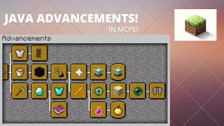 AdvancementPack – Java Advancements Into Bedrock Add On 1 16 Minecraft PE Mods amp Addons [upl. by Horan]