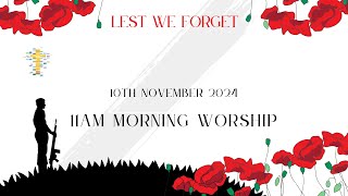 Morning Worship from Lisburn Cathedral on 10 November 2024 with a brief act of remembrance [upl. by Adnarem365]