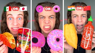 Best of LUKE DID THAT Extreme Spiciest Foods Shorts Compilation LukeDidThat [upl. by Dosi451]