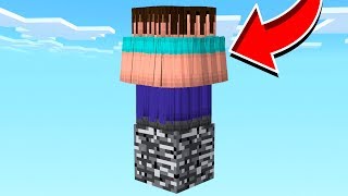 500 FANS vs ONE BLOCK IN MINECRAFT [upl. by Jorry]