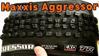 Maxxis Aggressor 650b Actual Weight and Width 275 x 230 [upl. by Mariandi]