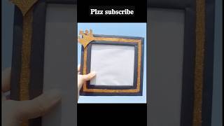 Diy photo frame from waste cardboard board diy diyproject diycraft [upl. by Wenz]