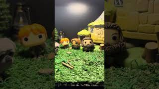 Escenario Harry Potter en la casa de Hagrid con Aragog Funkos y réplicas [upl. by Atirehc272]