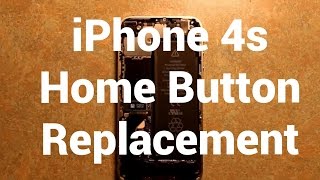 IPhone 4s Home Button Replacement How To Change [upl. by Orville783]