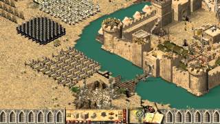 Stronghold Crusader  Multiplayer 1vs1vs1 Deathmatch [upl. by Sundberg]