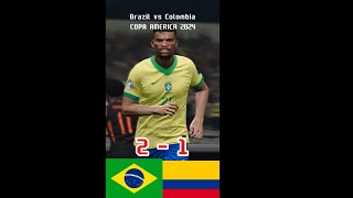 🔴 LIVE BRAZIL 21 COLOMBIA  CONMEBOL COPA AMERICA 2024shorts [upl. by Eenahs372]