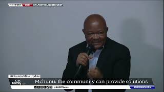 Stilfontein Mine  Mchunu updates on illegal miners not resurfacing and possible solutions [upl. by Airbmac713]