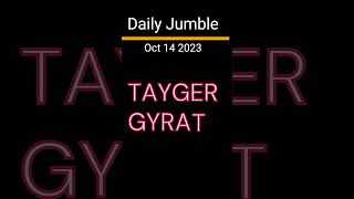 Daily Jumble Oct 14 2023  Jumble Answers for 10142023 [upl. by Yeoj193]