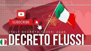 Italy Decreto Flussi Programme 2024  decretoflussi [upl. by Andi]