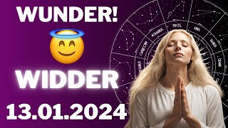 WIDDER ♈️⭐️ EIN WUNDER FÜR DICH 😱 Horoskop  13Januar 2024 widder tarot [upl. by Ahsiyt573]