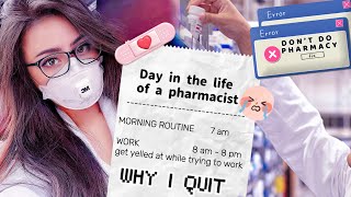 Day in the life of a Pharmacist 👩‍⚕️why not to do pharmacy 💊 the ugly truth of why I quit [upl. by Goode]