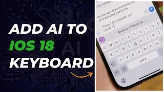 How To Get AI Keyboard on ANY iPhone 2024 [upl. by Beauvais]