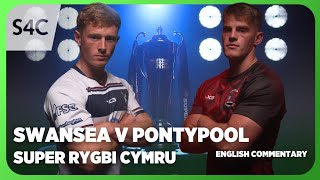 LIVE RUGBY Swansea v Pontypool  Super Rygbi Cymru  S4C [upl. by Ramos]