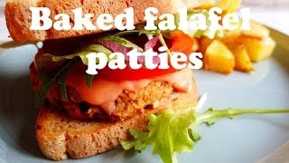 Baked Falafel Patties Vegan [upl. by Bahe]