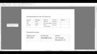 Tutorial Tabellen erstellen und bearbeiten in Open Office [upl. by Ellerad]