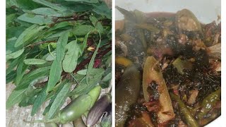 Garo bijakGalda Baring nakam Roselle leaves amp Brinjal with dry fish231124 [upl. by Kwabena]