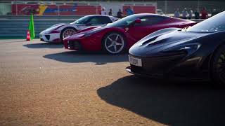 McLaren P1 VS LaFerrari VS Porsche 918 [upl. by Haneekas]