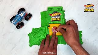 UNBOXING ÉPICO Arena de Demolição RHINOMITE RETA NA SELVA 🛞🦏  Monster Trucks Hot Wheels [upl. by Olemrac]