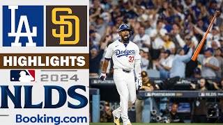 Los Angeles Dodgers vs San Diego Padres Game 5 Full Highlights  NLDS  10112024 [upl. by Rednijar]