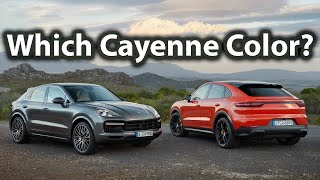 Which is the best Porsche Cayenne Color Cayenne Interior and Exterior Colors [upl. by Fax]