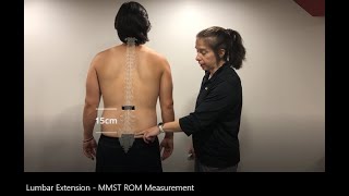 Range of Motion Measurement Lumbar Extension [upl. by Mian]