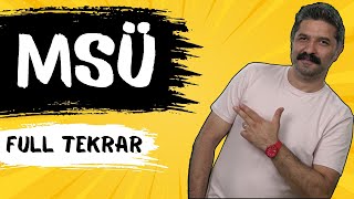 MSÜ  Full Tekrar  RÜŞTÜ HOCA [upl. by Ahsikad]