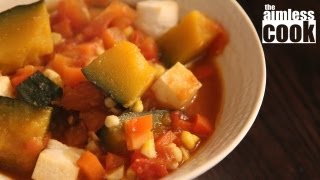 Kabocha Ratatouille Recipe  Simmered Pumpkin and Vegetable Stew [upl. by Alieka]