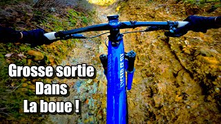 VTT XC  GROSSE SORTIE DANS LA BOUE  CROSSCOUNTRY vtt [upl. by Ardnuaet]