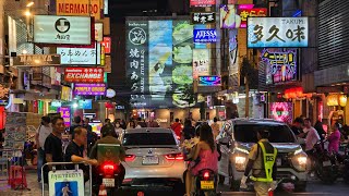 4K Thailand Travel 🇹🇭 Nightlife District in Silom Bangkok  Surawong Road amp Thaniya Street [upl. by Lacefield]