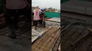 Roof concrete work [upl. by Nilsoj]