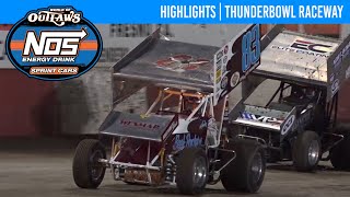 World of Outlaws NOS Energy Drink Sprint Cars  Thunderbowl Raceway  Sept 20 2024  HIGHLIGHTS [upl. by Persson]