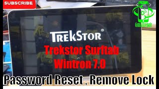 Trekstor Surftab Wintron 70 Password Reset  Remove Lock [upl. by Ylim]