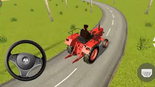 Mahindra tractor kartoon fully mitti Loding with tochan Loding trolley with Eicher tractor tractor [upl. by Cestar]