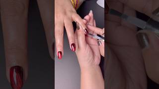 Magnetic 🧲 Cat Eye Gel X Nails at Home 🏡 shorts nails nailextension gelxnails gelnails [upl. by Auqkinahs]