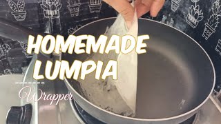 HOMEMADE LUMPIA WRAPPER RECIPE  Miracle Vlogs [upl. by Uah49]