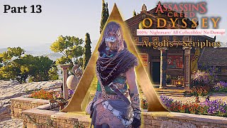 Assassins Creed OdysseyPart 13 Argolis  Seriphos Nightmare No Damage No Commentary [upl. by Vaclav]