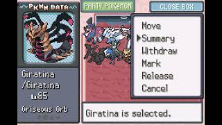 Pokemon Radical Red Got Giratina with Code Griseous Orb [upl. by Annig]