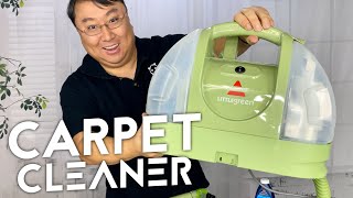 Bissell Little Green Portable Carpet Cleaner Review [upl. by Bridges175]