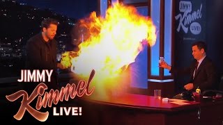 David Blaine Magic Tricks on Jimmy Kimmel Live PART 2 [upl. by Htenaj]