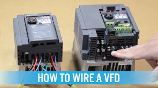 How to wire a VFD  variable frequency drive [upl. by Semajwerdna]