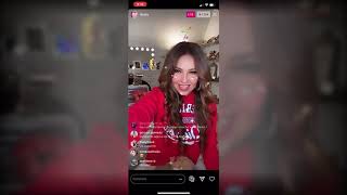 thalia Instagram Live  La Luz Promotion [upl. by Evangelina436]