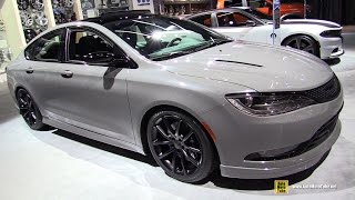 2016 Chrysler 200S Mopar  Exterior and Interior Walkaround  2016 Detroit Auto Show [upl. by Terag]