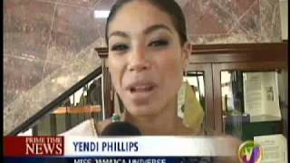 Yendi Phillips  Miss Jamaica Universe 2010 returns home [upl. by Germaine]