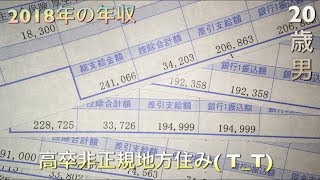 【2018】高卒非正規、地方住み20歳の年収公開〜｡ [upl. by Illoh]