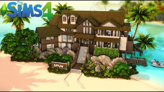 Huge Beach Villa 🏝️ The Sims 4 Animated Stop Motion [upl. by Nolitta]