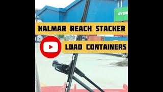 Containers Handling Reach Stacker Kalmar [upl. by Sixele]