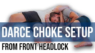 No Gi Darce Choke Setup from Front Headlock  BJJ Techniques [upl. by Sula]